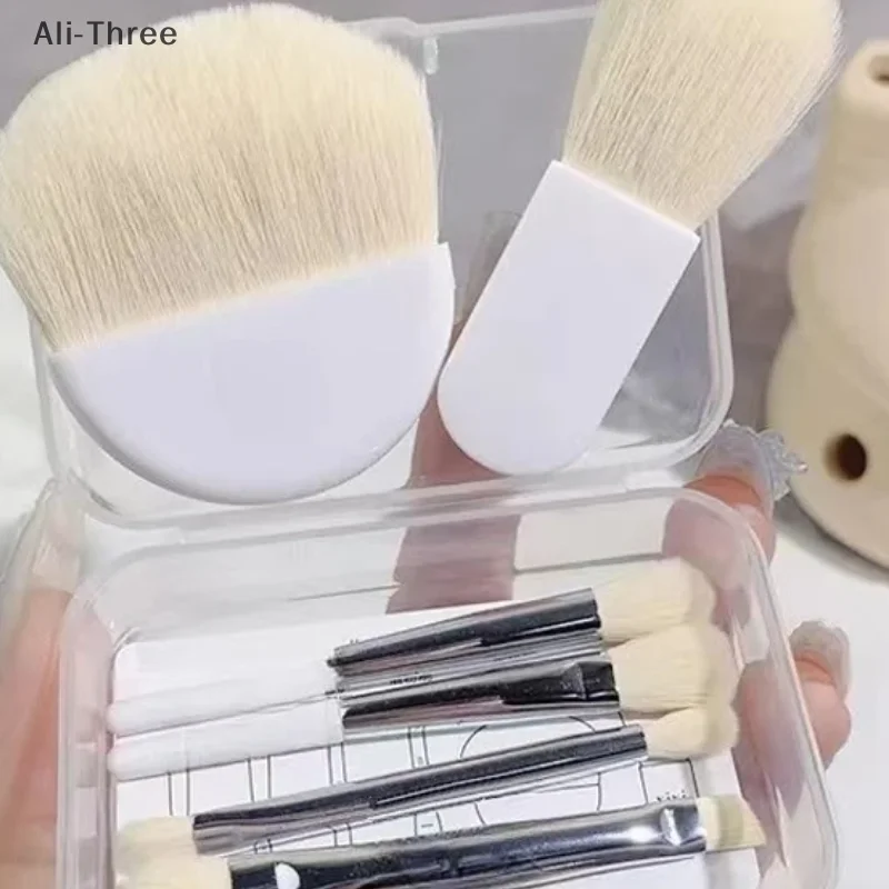 6pcs Mini Makeup Brush Set Powder Eyeshadow Foundation Blush Concealer Beauty Makeup Tools Brush Professional Supplies