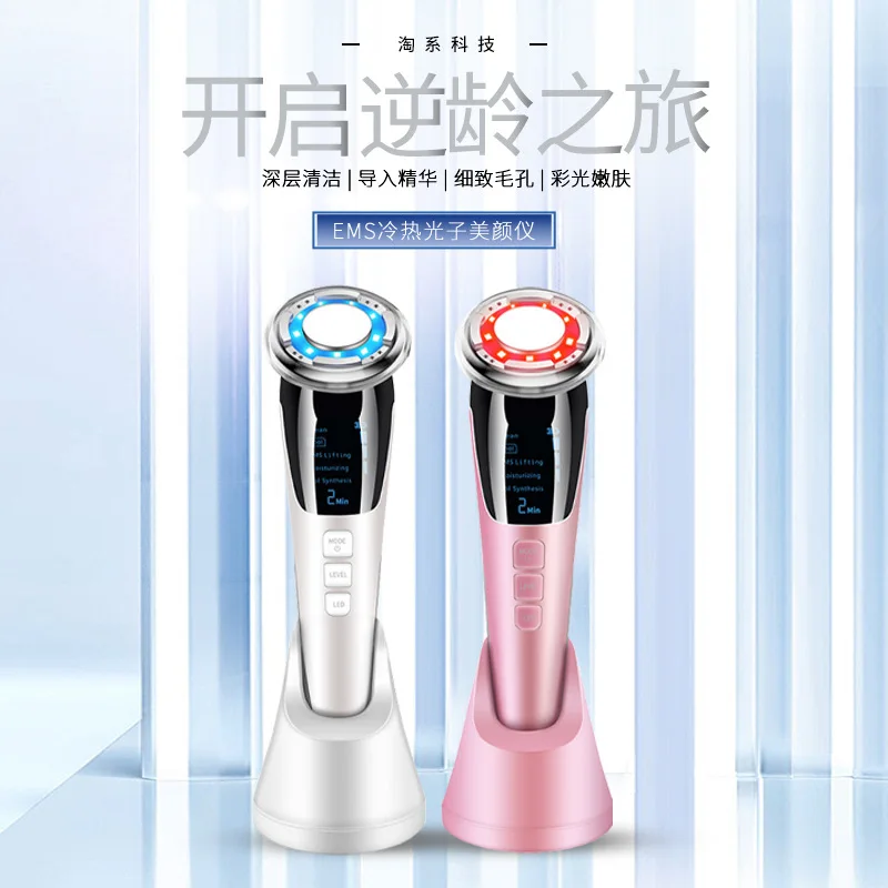 EMS Microcurrent Face Massager Photon Skin Rejuvenation Instrument Facial Lifting Tightening Skin Import Beauty Device