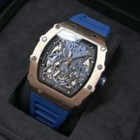 BAOGELA Richard Automatic Mechanical Watch for Men Wrist Watch Luxury Watches with Free Shipping Rubber Strap Reloj Hombre