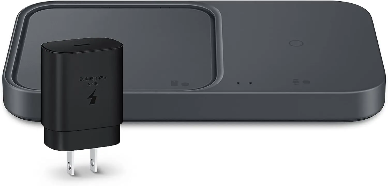 

Беспроводная зарядная панель 15 Вт для телефонов и устройств, поддержка двух устройств, компактный дизайн, версия для США