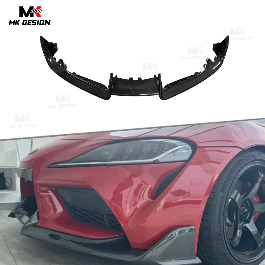 

Передний бампер из углеродного волокна в стиле AD, спойлер для подбородка для Supra A90 A91 MK5 19+, передний сплиттер для губ, автомобильные аксессуары