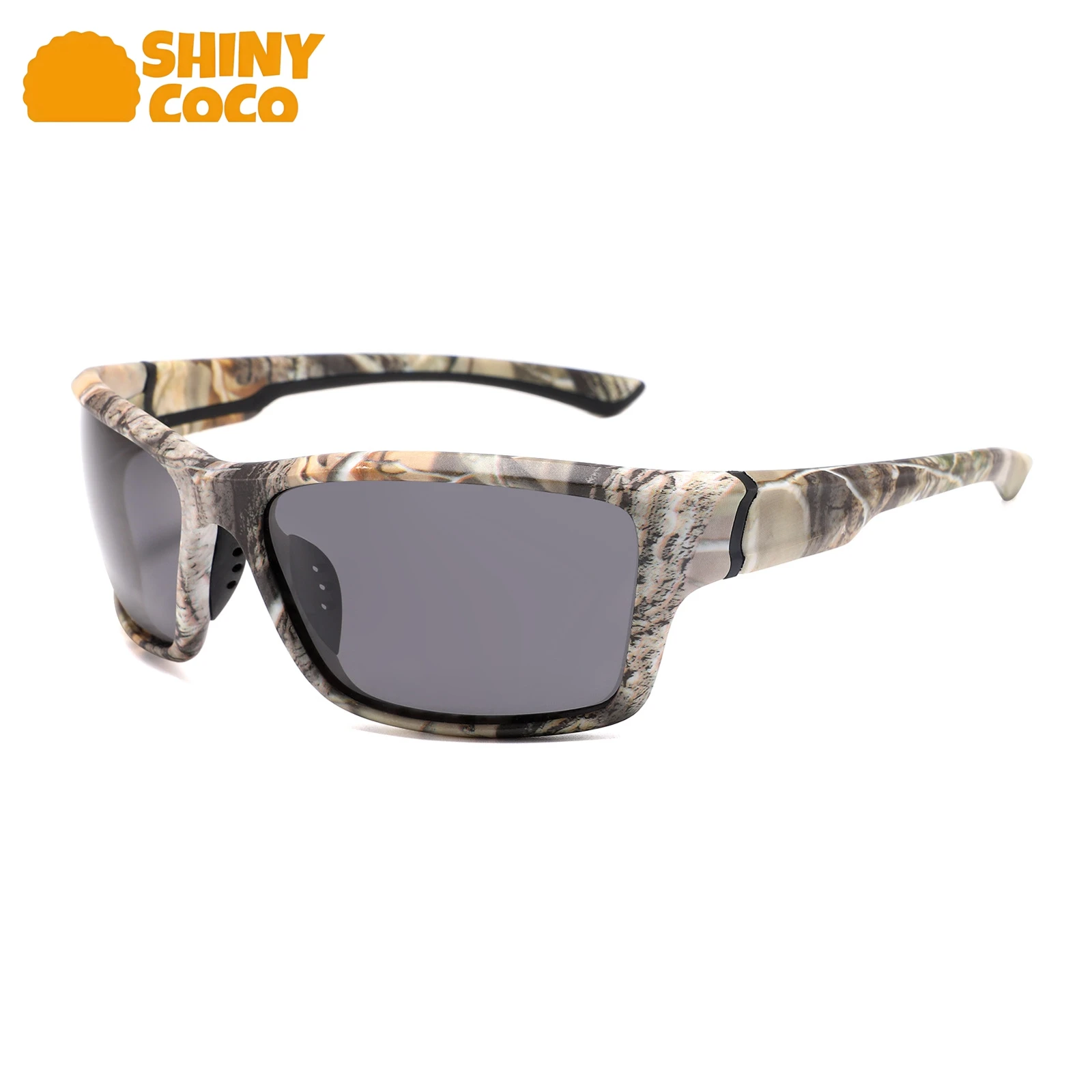 

ShinyCoCo Luxury Brand Outdoor Fishing Sunshade Sun Protection Sports Sunglasses Square Frame Cycling Polarized Sunglasses