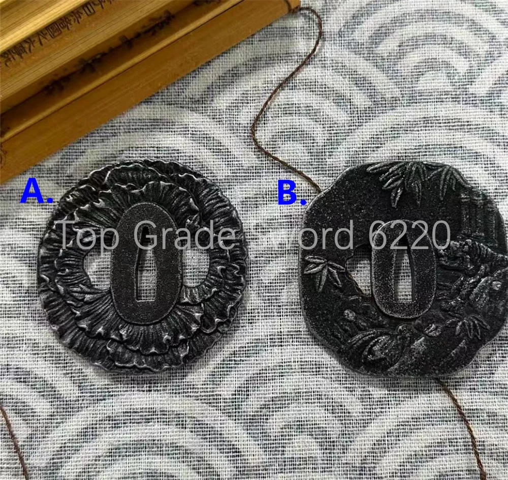 Very Unique Steel Iron Tsuba Handguard Guard For Japanese Real Japan Samurai Katana Sword Fittings Accessory Parts