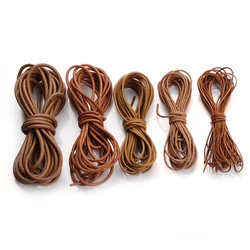 Corda in pelle di colore primario da 1-4 mm Risultati fai-da-te Corda per gioielli Abbigliamento Borse Creazione di accessori