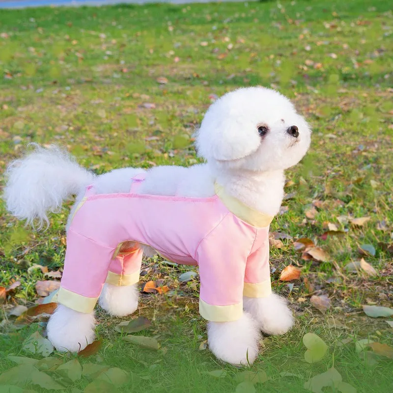 

Spring and Summer Dog Insect Proof Lightweight Four Legged Pants Dog Dust Pants Puppy Cool and Breathable Clothes XS-XL