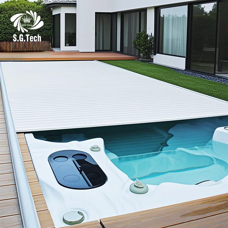 

2025 Water Crown Automatic Rolling Shutter Durable Aluminum with Super Insulation TRACK Outdoor Family Use Pool Spa Equipment
