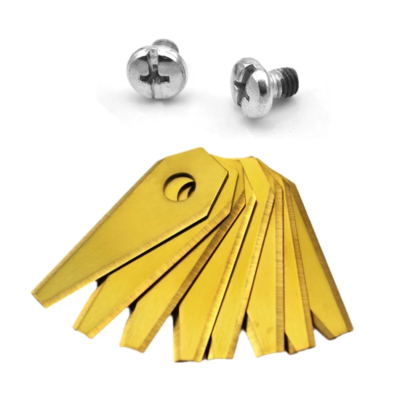 

【Home-Accessories】For 9X Titan Blades Replacement LONGLIFE For INDEGO Robotic Lawn Mowers 800, 1000 1200, 350, 400 And 450