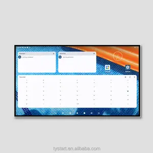 Bilashmart 21.5Inch Digital Calendar Wall Touch Screen Android Black Smart Google Calendar Display Interactive Retail Store Commercial