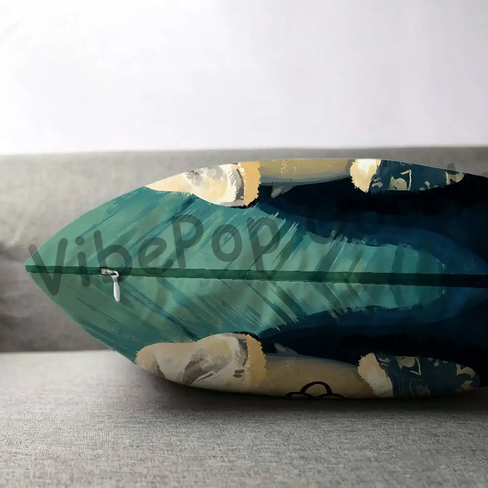 The B-Battle Cats Double Sided Print Soft Throw Pillow Cover Washable RV Camper Interior No Insert