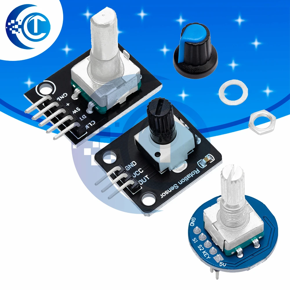 Совместимость-с-ky-040-rv09-ec11-360-°-Поворотный-энкодер-аналоговый-модуль-с-ручкой-для-arduino-с-колпачками-для-ручек