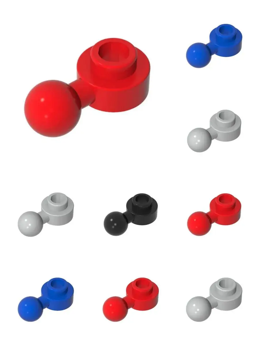 50pcs 3614a 3614 plaque ronde 1x1 boule de remorquage briques Collections en vrac modulaire GBC jouets pour technique MOC ensemble blocs de construction Compa