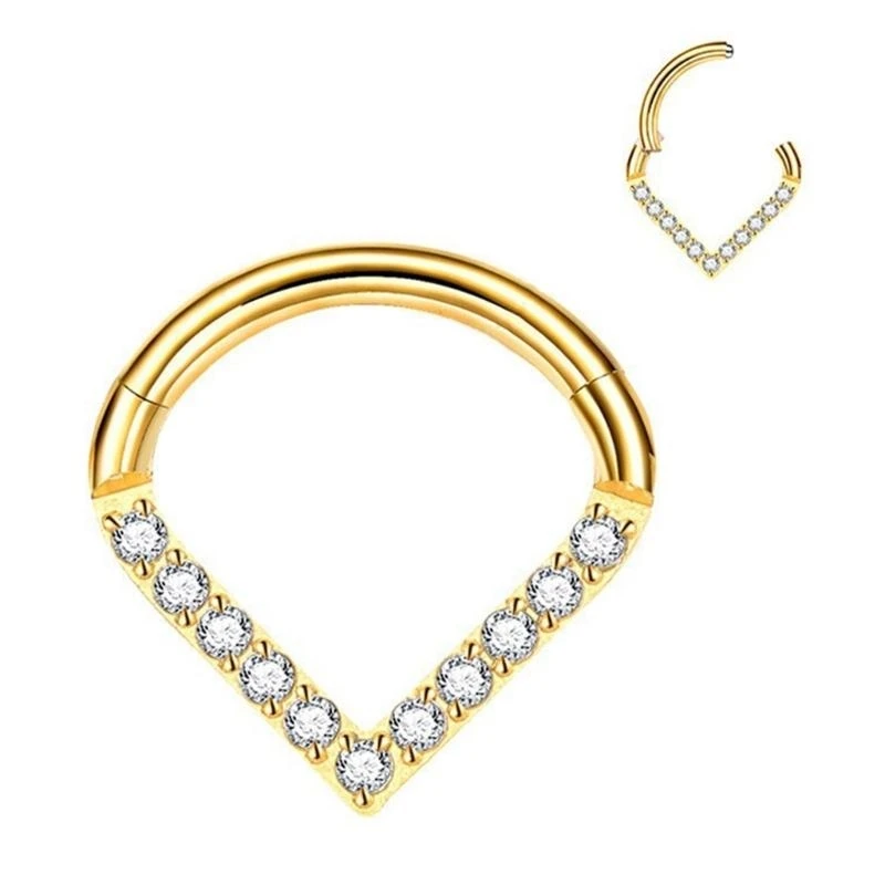 

Septum Hoop G23 Nose Hoop Eye Catching Nose Rings Body Accessory Nose Jewerly Perfect Gift for Woman Girls 55KA