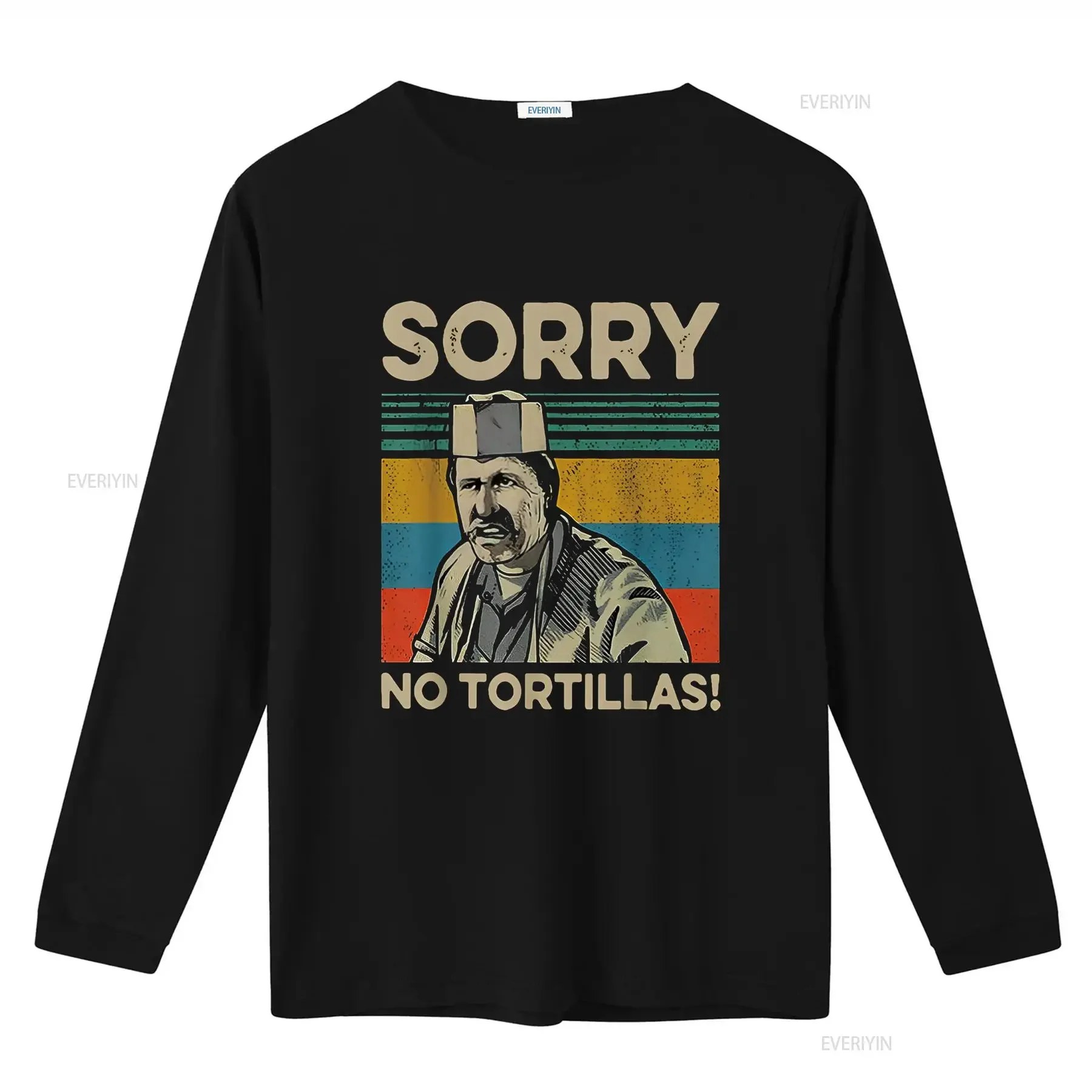 آسف لا التورتيلا خمر تي شيرت خمر غسلها للجنسين مريحة مصمم الرسم الملابس قليلا لينة امتدت