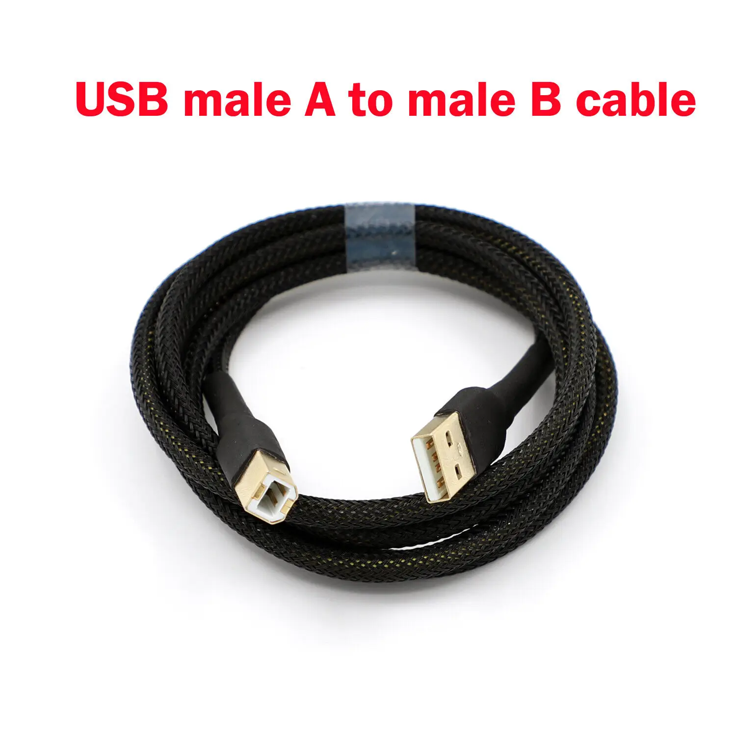 Cabo de dados de prata puro usb cabe áudio usb (a a b) (a ao tipo c) (a ao micro)