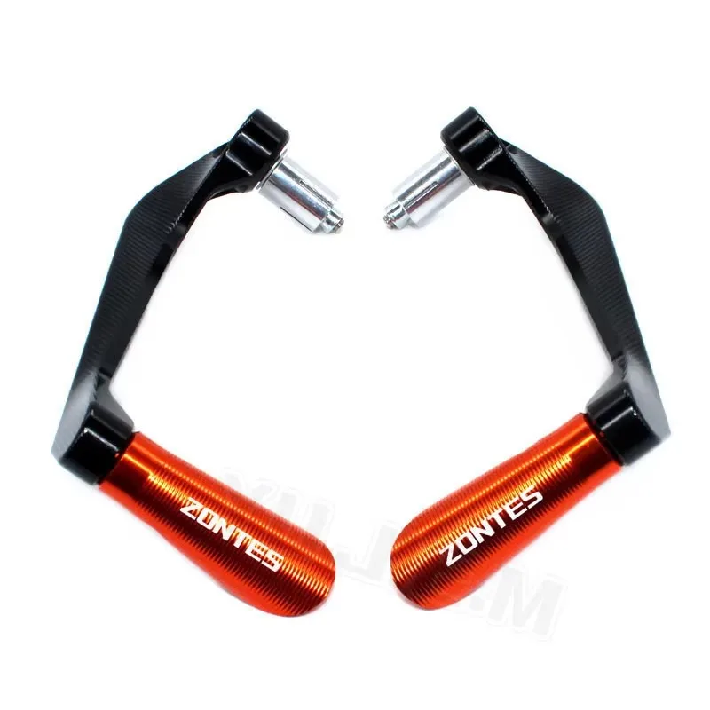 ل Zontes G1 125 ZT125 G1 ZT125U ZT 125 U ZX 310X/دراجة نارية 7/8 "22 مللي متر CNC المقود القبضات دواسة فرامل عتلات الحرس حامي #5