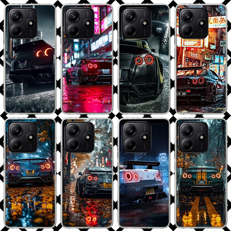 Coque de téléphone japonaise JDM Sports Car GTR pour Xiaomi Redmi Note 15 14 14S 13 12 12S 11 Pro Plus 11E 11T 11S 10S 5G, housse souple Fundas R