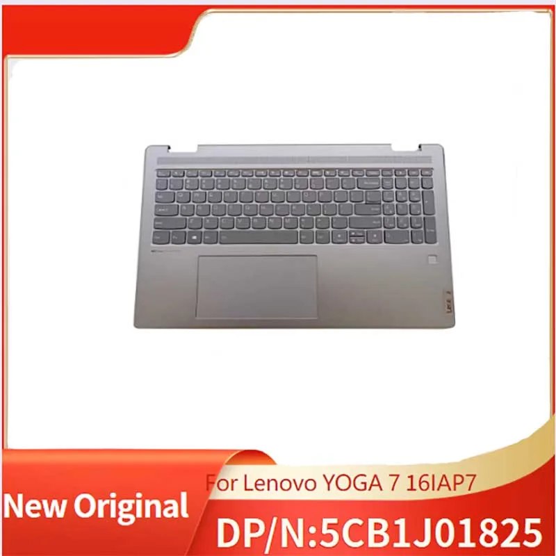 

5CB1J01825 Gray Brand New Original Top Cover Upper Case for Lenovo Laptop YOGA 7 16IAP7 With Backlight /keyboard Tochpad