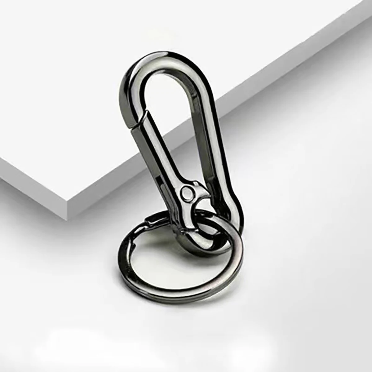 Gourd Buckle Keychains Climbing Hook Stainless Steel Car Strong Carabiner Shape Keychain Accessories Metal Key Chain Ring image 5