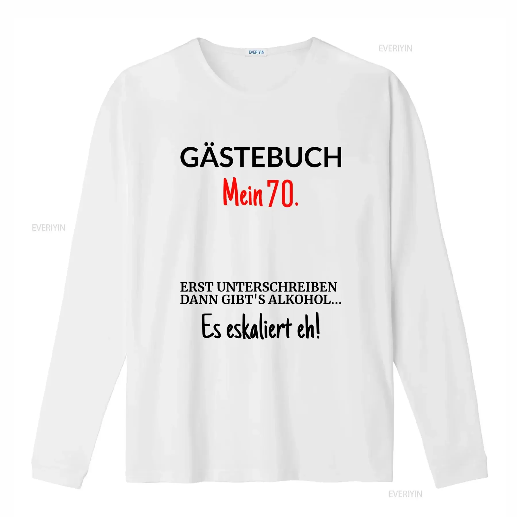 70 Geburtstag Deutscher Lustiger Spruch T Shirt für M?nner Schwarz mit Rotem Text Gastebuch Zu Mein Es Skaliercht Eh vintage