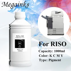 1000ml Refill Pigment Ink For Riso Comcolor 3150 7150 9150 3110 3050 7050 9050 1230 5230 5231 5000 HC5000 5500 Printer Bulk Ink