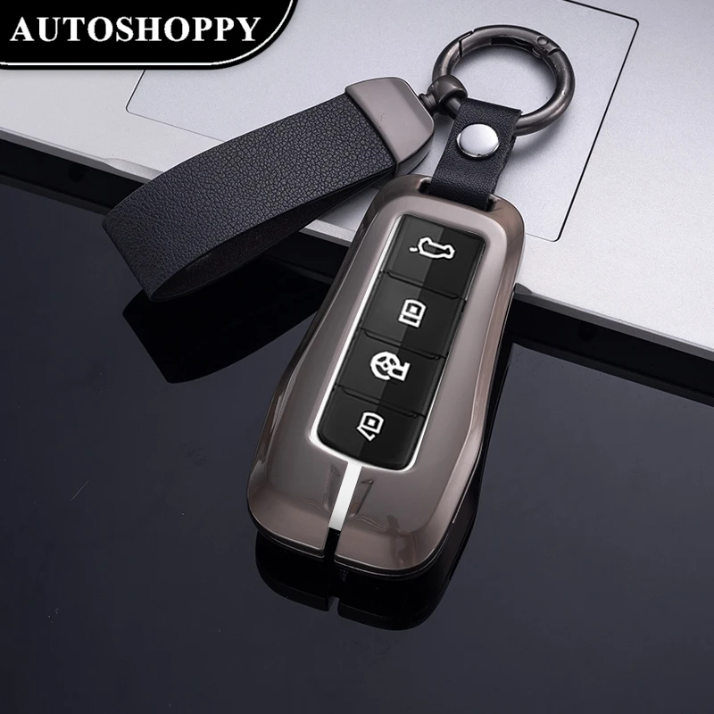 

Durable Metal Alloy Zinc Car Key Case for XPeng G3i G3 G9 P5 P7 Protective Cover Shell Car Accessories