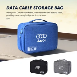 Car Multifunctional Bi-fold Storage Bag Double Zipper Large For Audi Q5 Q7 Q3 Q8 Q2 A3 A4 A6 A5 A1 A8 S1 S3 S4 RS5 RS6