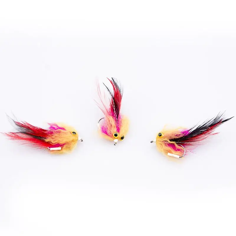 1pcs/bag New Trout Steelhead Salmon Pike Streamer Fly for Fly Fishing Flies Size 4# Hook