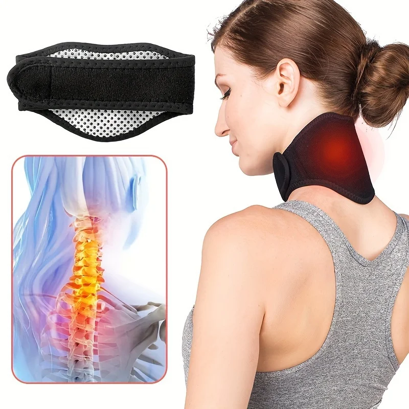 

Self heating tourmaline magnetic therapy neck brace, a breathable and soft neck support bag used to relieve pain and circulation