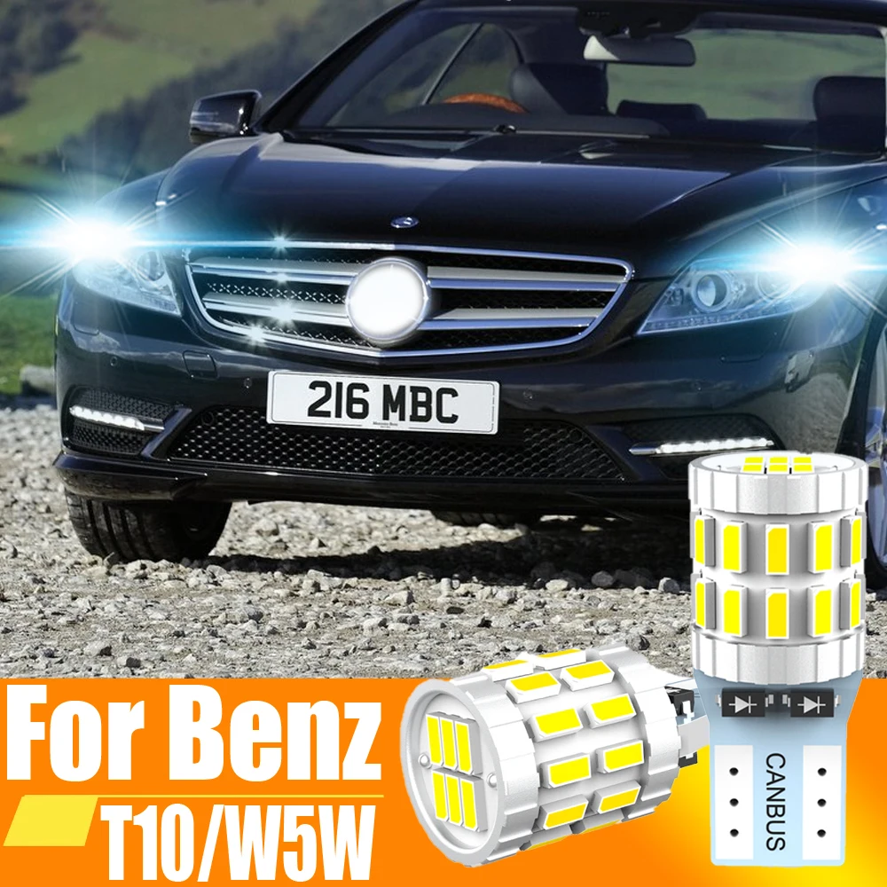 2x T10 W Led Canbus Clearance Licht Parkeerlamp Auto Interieur Lamp Voor Mercedes Benz W204 W211 W212 W203 W176 W124 W210 W164