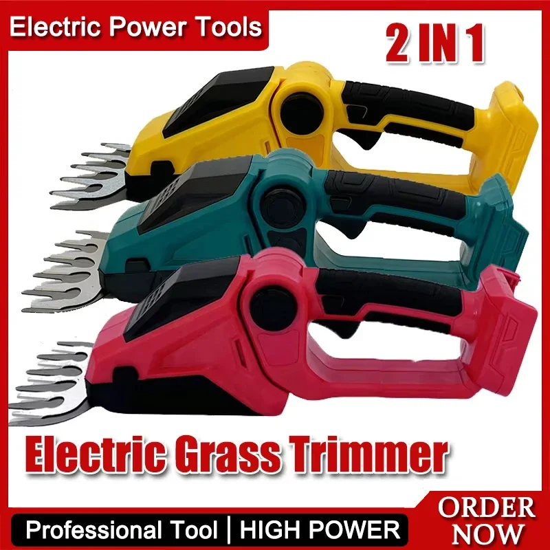 

Электрический триммер для травы 2 в 1, беспроводной триммер для живой изгороди, триммер для втулки, ножницы для травы, ручной инструмент для Makita, Dewalt Fit Milwaukee