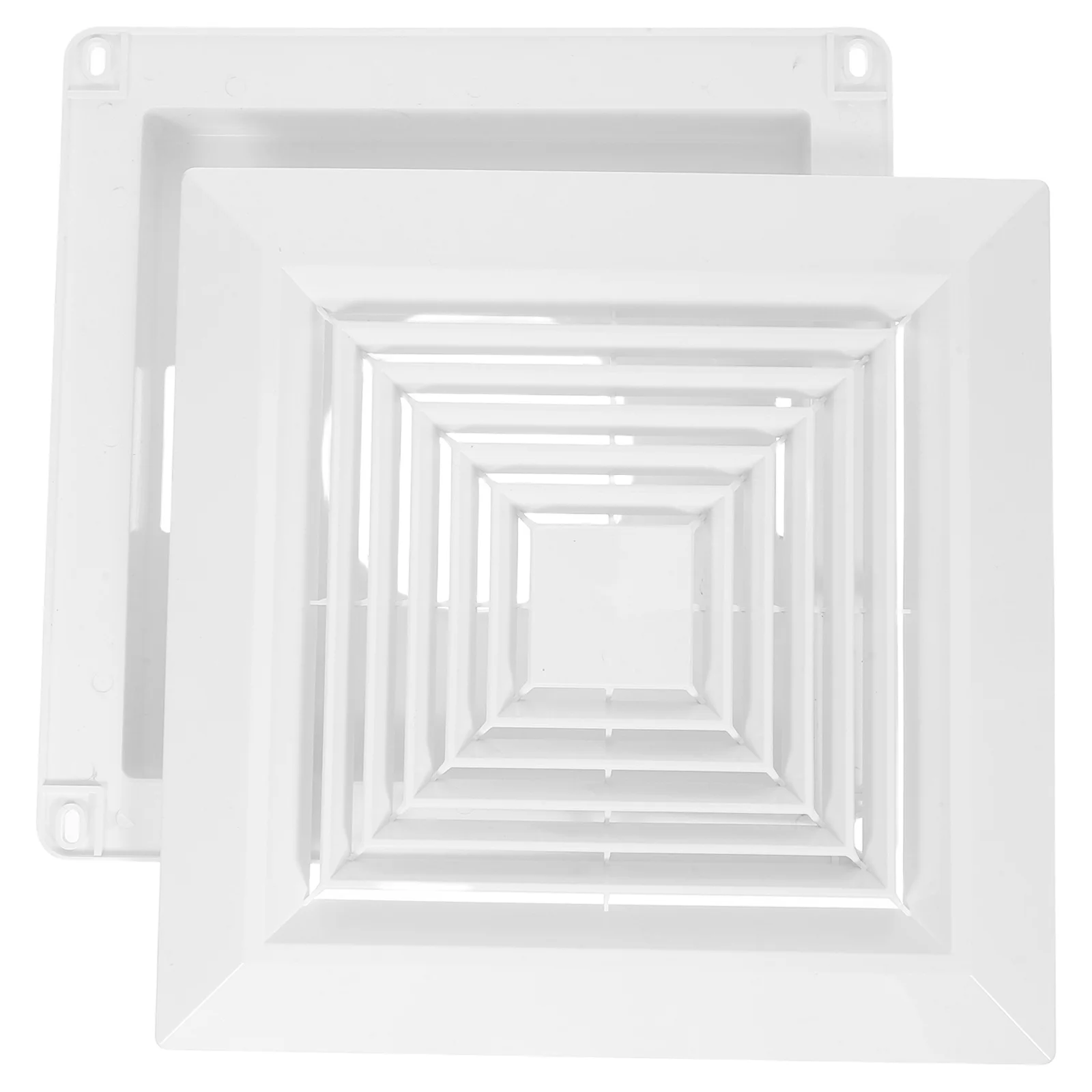 

Square Ceiling Diffuser Integrated Ventilation Grille Moisture Resistant Bathroom Exhaust Fan Cover Replacement For Home