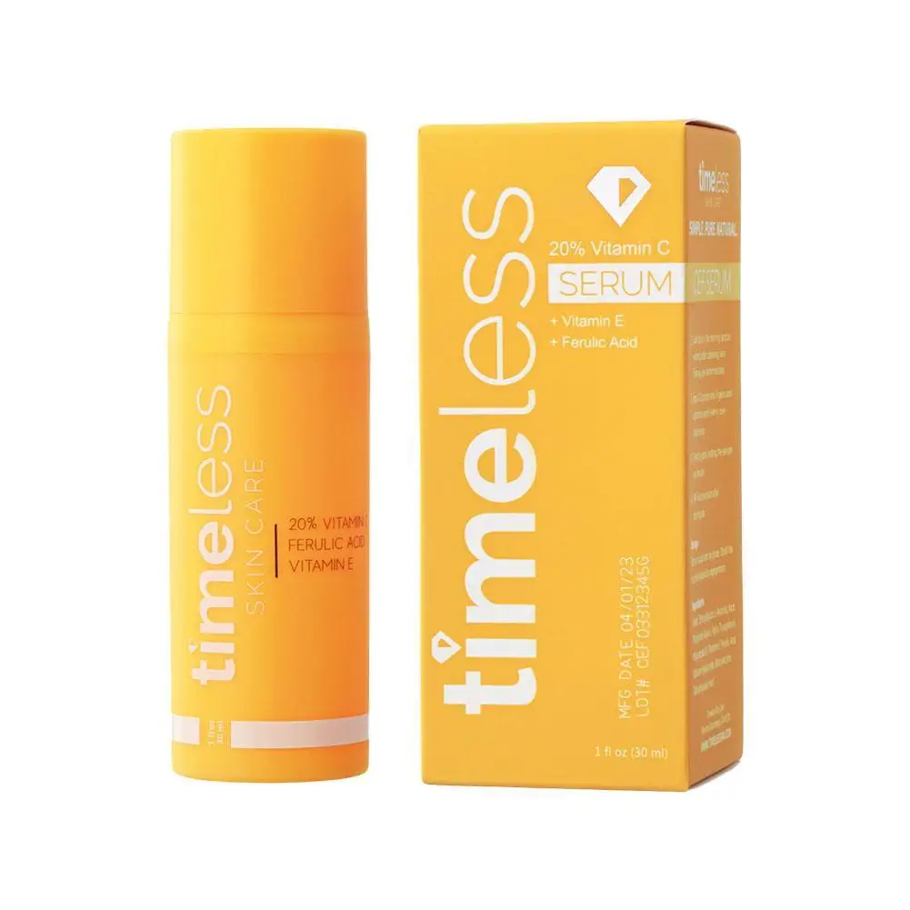 Suero de vitamina C para el cuidado de la piel con vitamina E y ácido ferulico - 20% suero iluminador de vitamina C suero facial para pieles secas y grasas 50ML