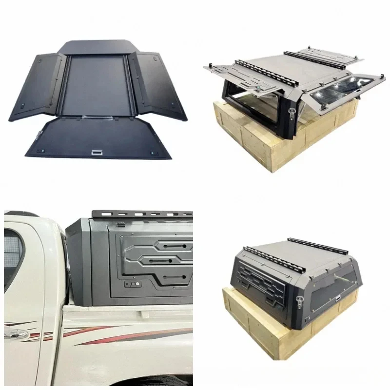 PrimeSelect Waterproof Steel Pickup Truck Hardtop Canopy Fit Hilux
