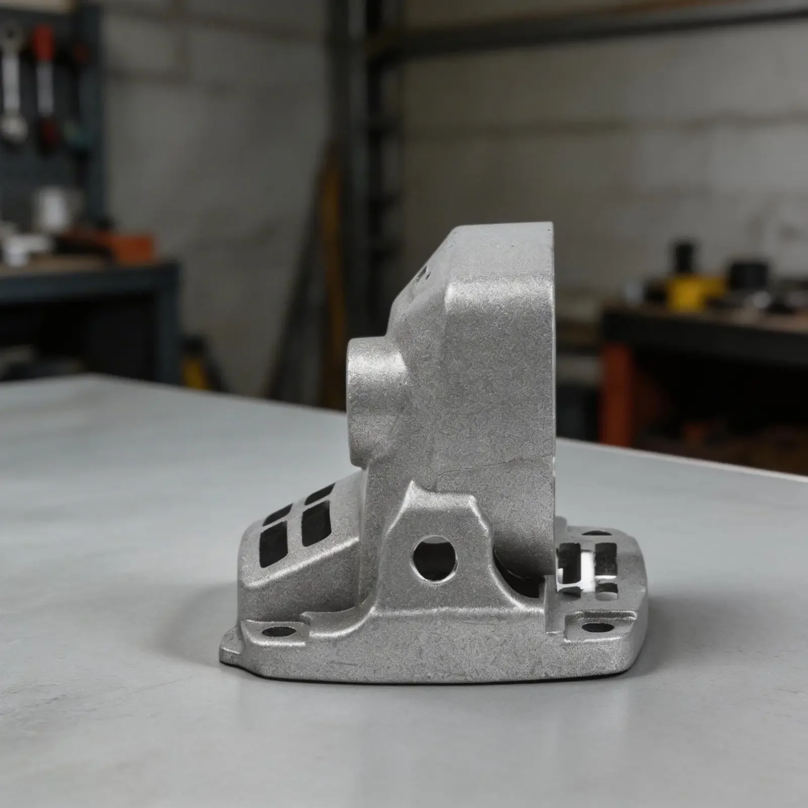 Angle Grinder Self-locking Adapter Gray Angle Grinder Head Bimetal Construction Precision Engineering Dual Metal Design