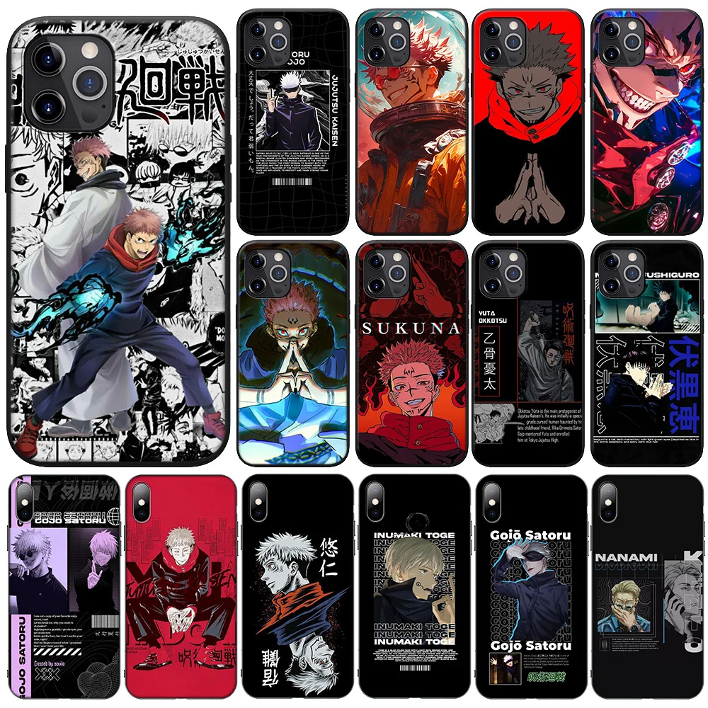 F-88 Jujutsus Itadori Yuji Kaisens Gojo Satoru New Phone Case for Xiaomi Redmi Note 11 11s 10 10s 9 9s 10t 8T 8 7 6 Pro Max