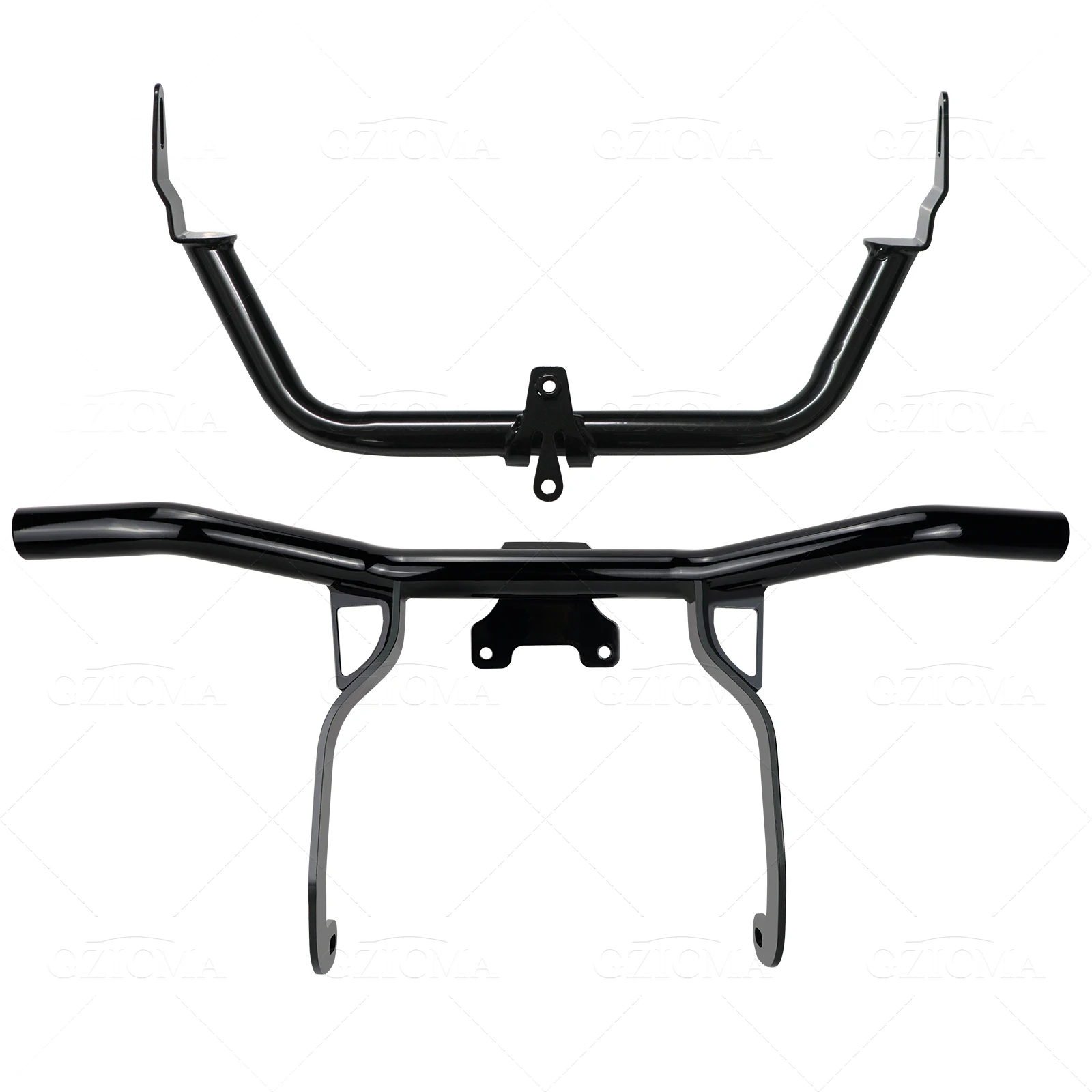 GZICMA Motorcycle Engine Guard with Upper Fairing Mount Brackets Fits Harley 2015-2023 Road Glide Models