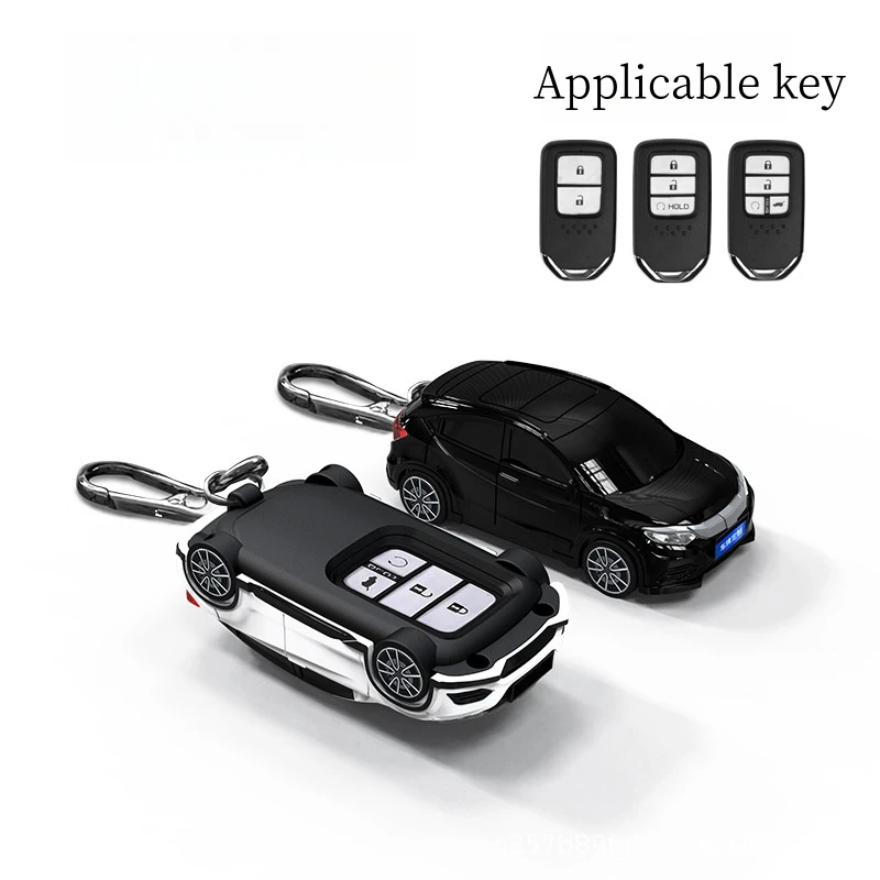 For Honda Vezel Key Cover Car Model Key Protective Case Creative Personalized Gift Car Key Pack Buckle Accessories Key Cover