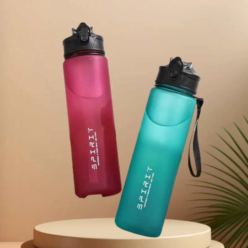 750ML Leak-Proof BPA-Free PC Sports Water Bottle with Straw & Handle, Insulated Design, Perfect for Fitness, Camping