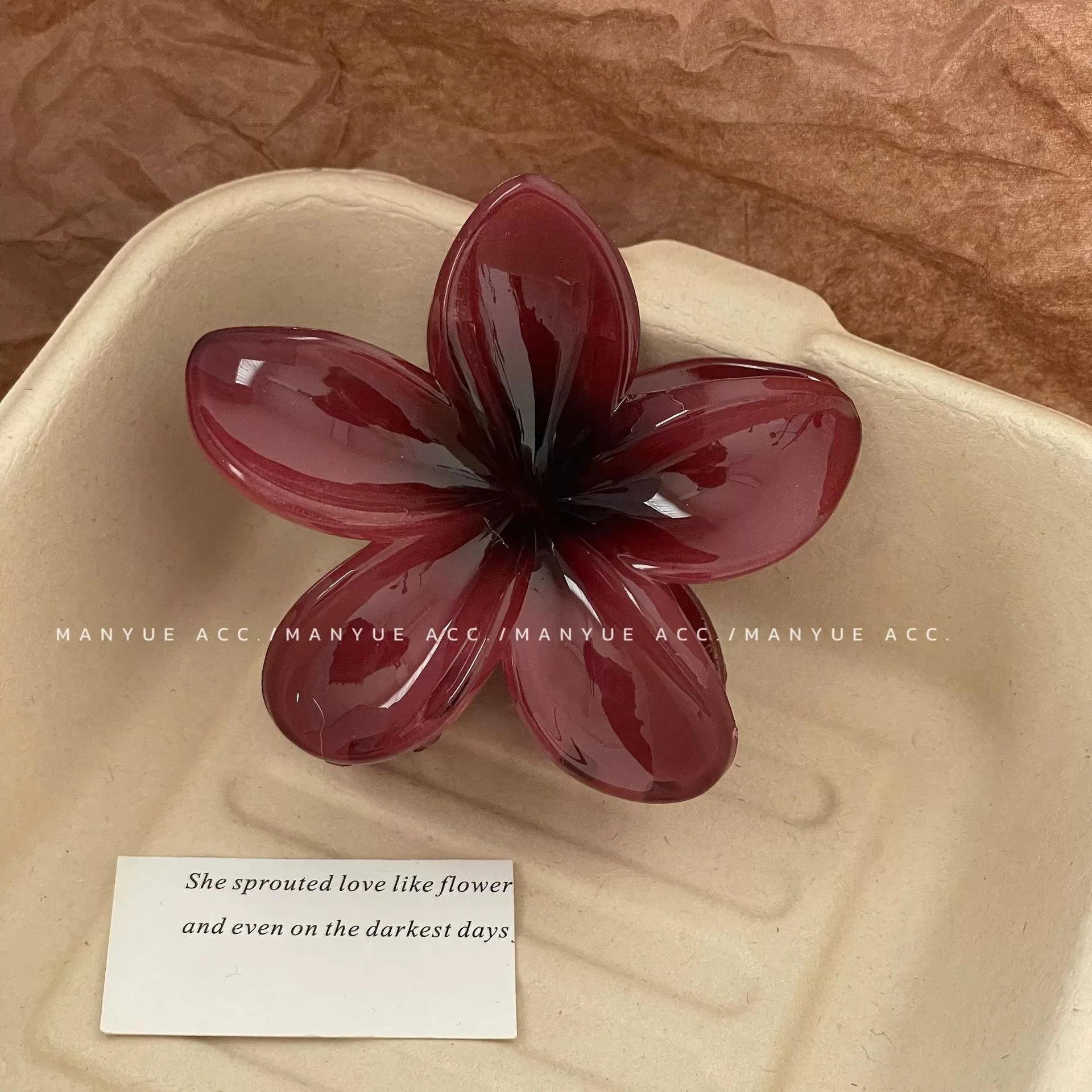 Elegante Farbverlauf-Haarspangen, Blumen-Haarklammern, große modische Haarschmuck-Haarnadeln für Damen und Mädchen, Krabben-Haarspangen, Haar-Accessoires – Detail 11
