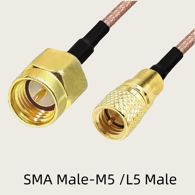 RG316 SMA to M5/L5 Male Female acceleration sensor adapter vibration test cable 10-32UNF