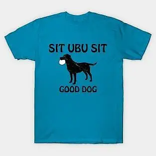 

Sit Ubu Good Dog Retro 80 90S Unisex summer T-shirt Cotton fashion couple clothes