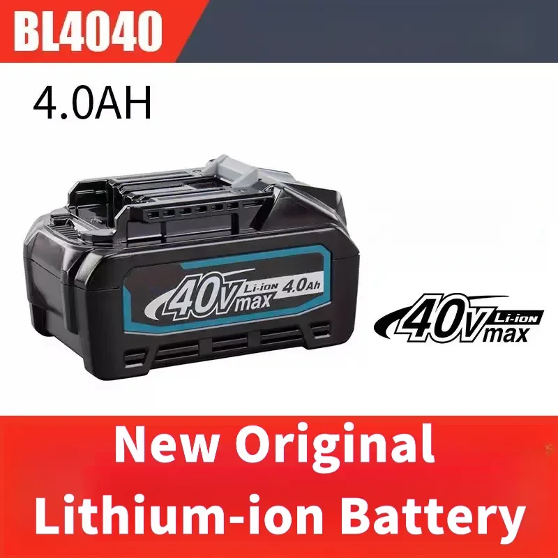 New Original & Compatible 40V 4Ah‑BL4040 Lithium Battery For Makita Electric Power Tools With Power Indicator