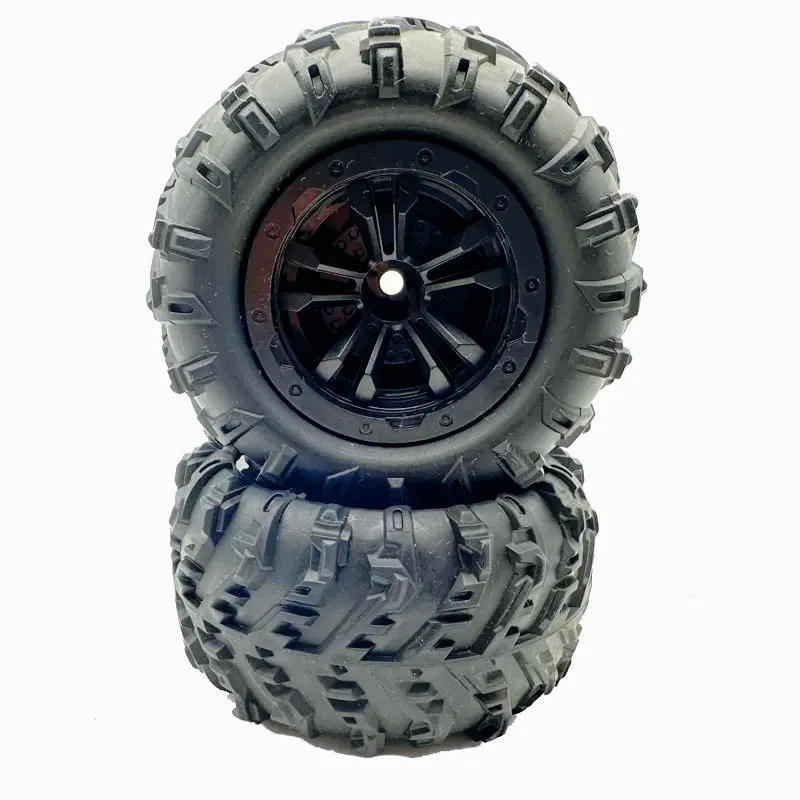 4 Uds. Neumáticos de rueda de camión monstruo hexagonal de 12mm para SCY 16101 Pro 1:16 piezas de mejora de coche todoterreno RC