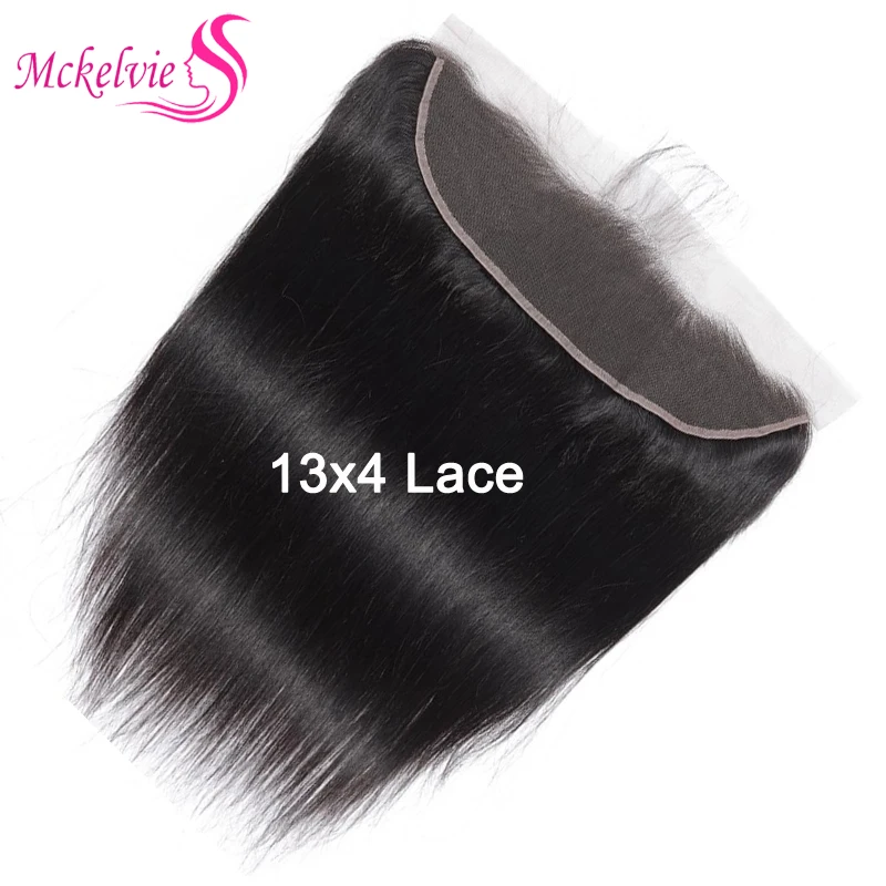 13x4 Lace Frontal Straight Hair Brazilian Remy Human Hair Lace Frontal Baby Hair For Woman Transparent Lace Pre Plucked Hairline