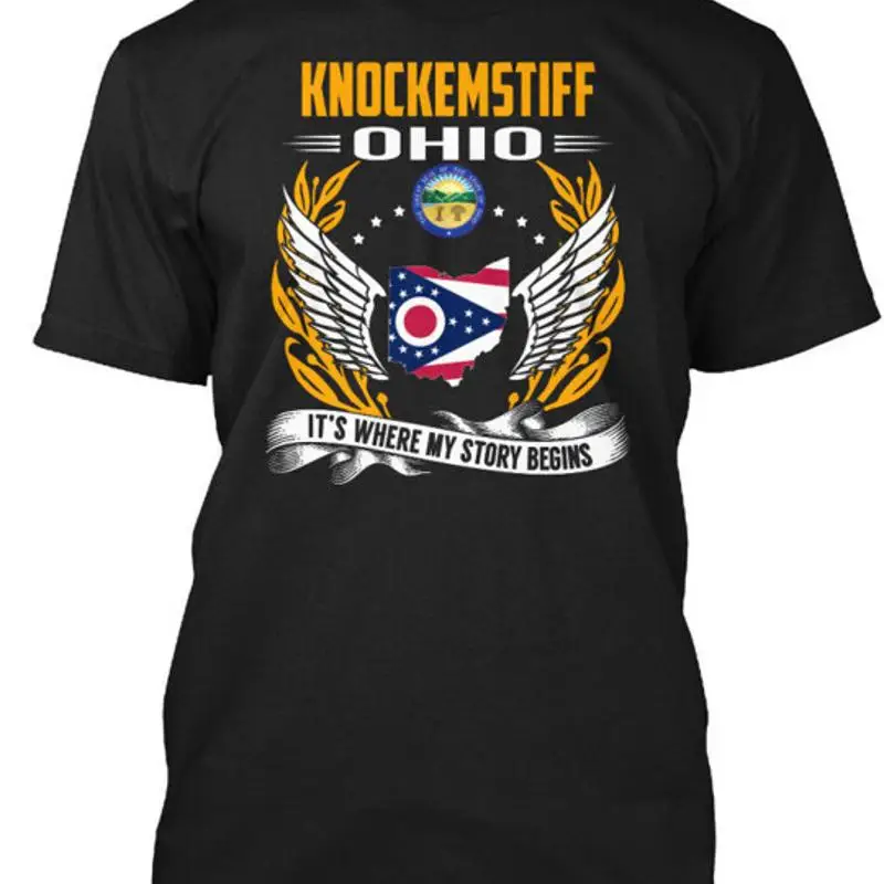 Knockemstiff Ohio It Where My Story Begins — футболка из США, размеры от S до 5XL