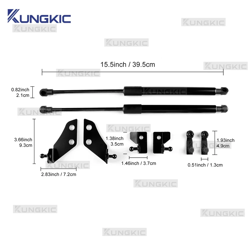 For Abarth 595 695 Fiat 500 Car Struts Front Cover Bonnet Hood Rear Trunk Tailgate Boot Shock Lift Strut Support Bar Gas Spring