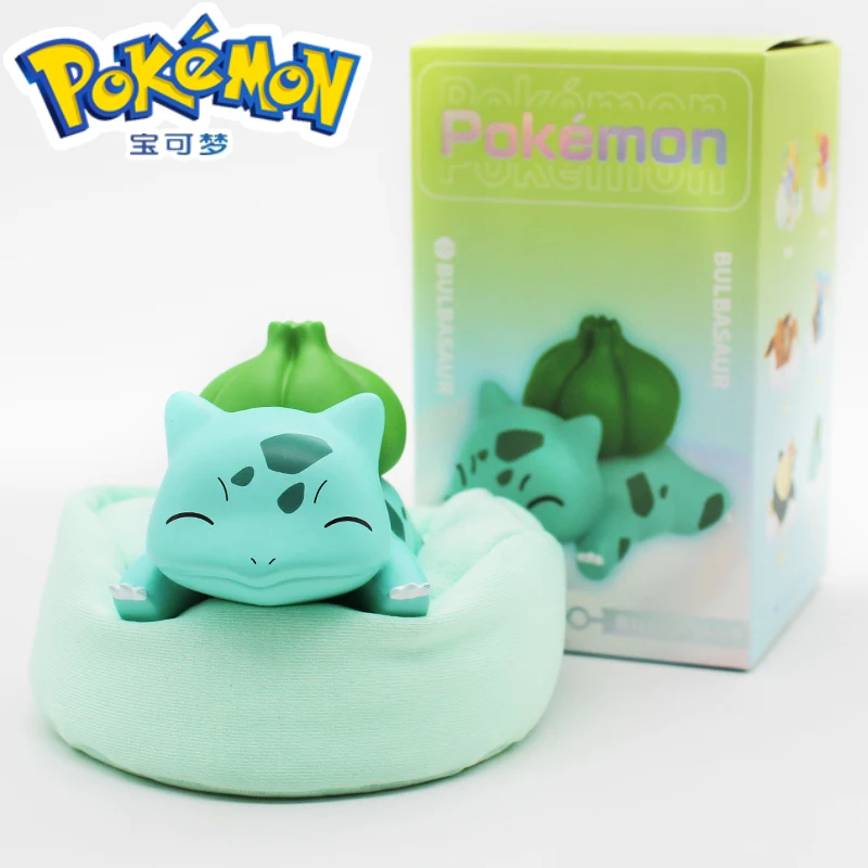 Japanese Cure Pokemon Bulbasaur Anime Figure Pikachu Action Model Decoration Collect Toys For Children\'s Christmas Gift