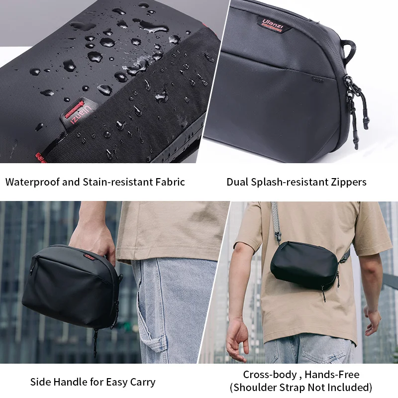 Ulanzi 대용량 디지털 보관 가방, 휴대용 여행 파우치, 방수 지퍼 케이스, 사진 액세서리, 2L, 2.5L