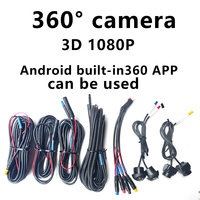 360° Panoramic Car Android Camera, 1080P AHD System for Android Car Radio Stereo Player with HD quality night vision etc