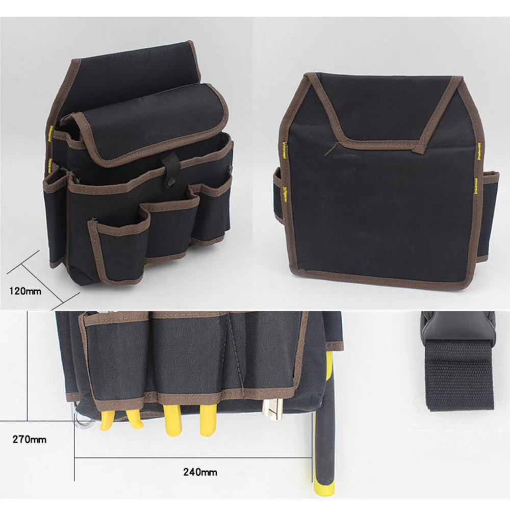 Multifunctional Tool Storage Bag Polyester Portable Spanner Screwdriver Waist Bags Hardware Organizer Pounch